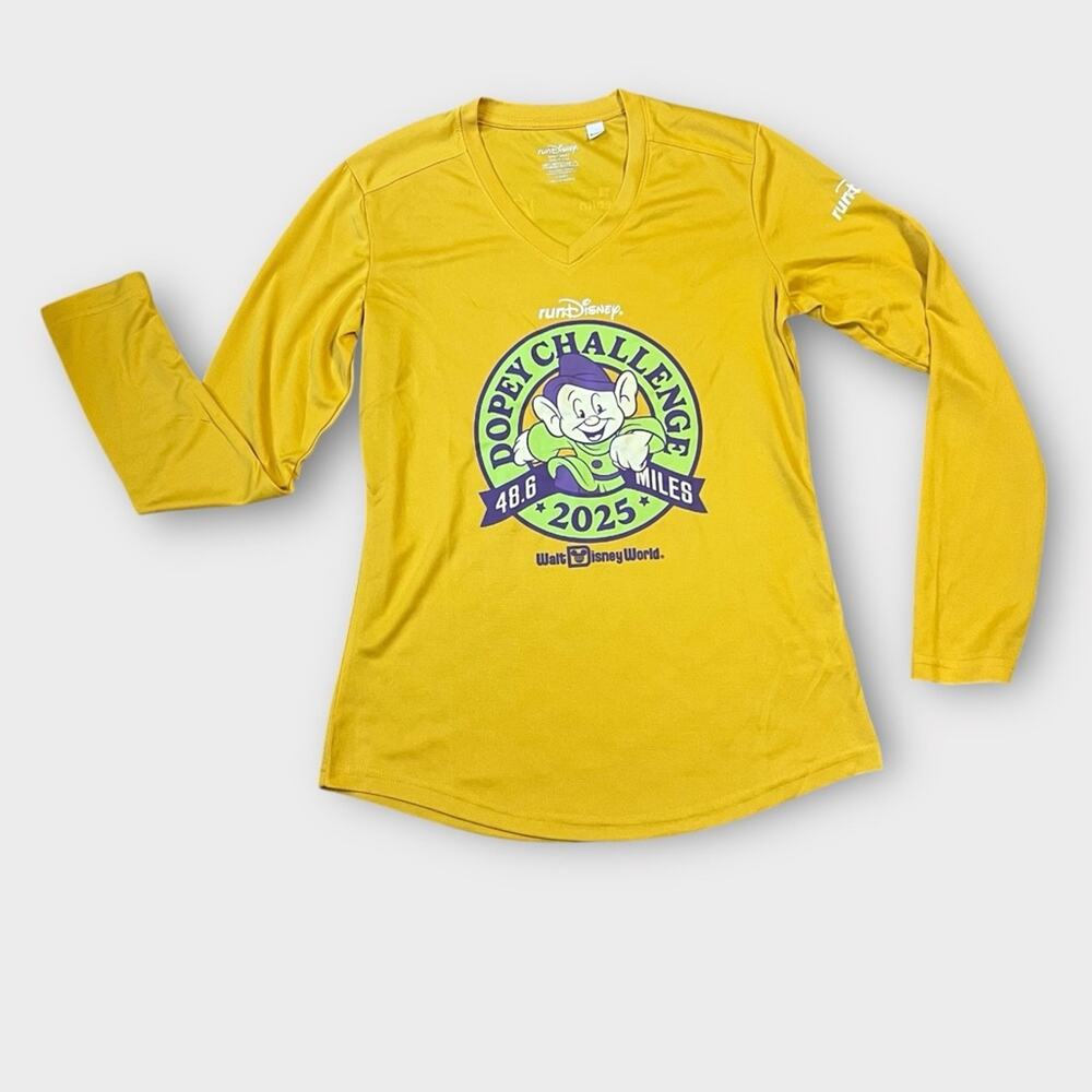 RunDisney New Women’s Small Dopey 2025 Marathon Weekend Race Long Sleeve
